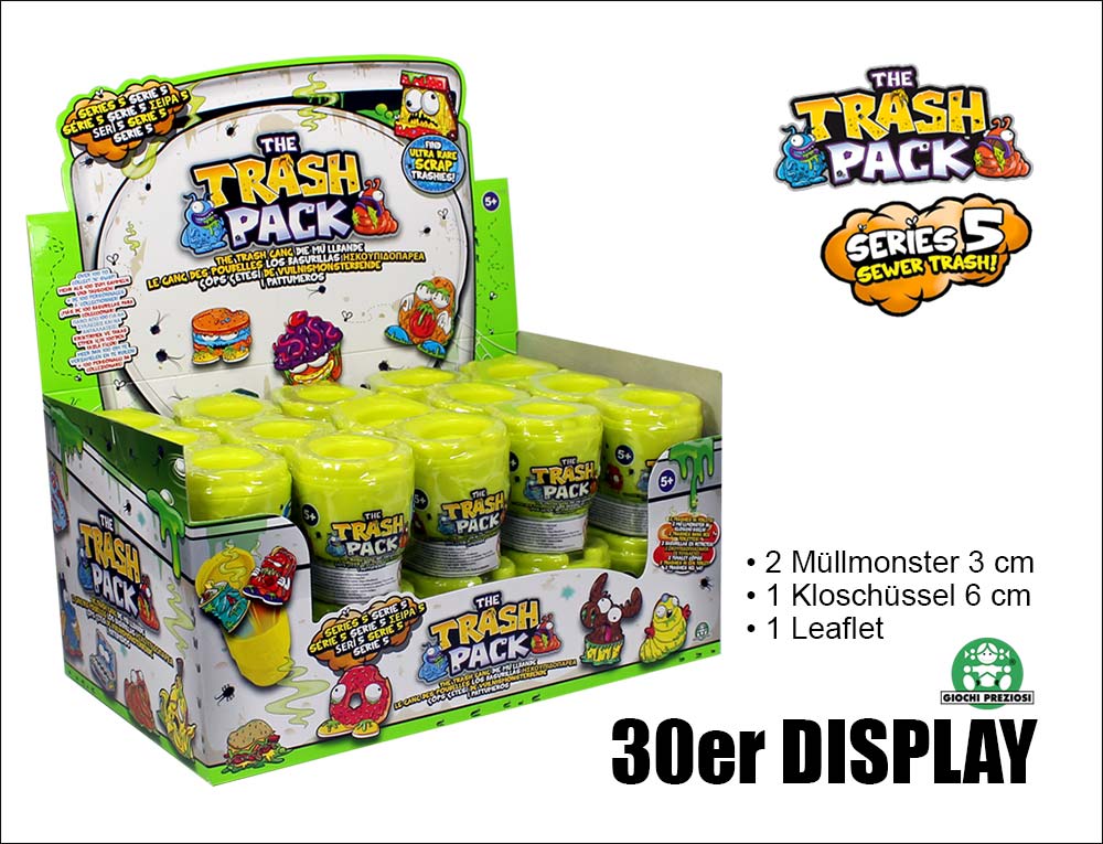 Trash Pack Serie 5 Display Kloschüssel gelb