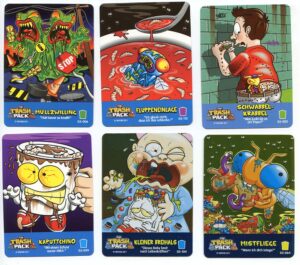 Trash Pack Trading Cards Karten Vorderseite