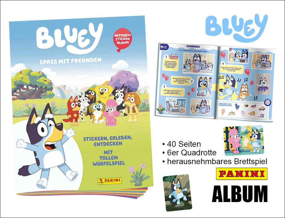 Bluey Sticker Album