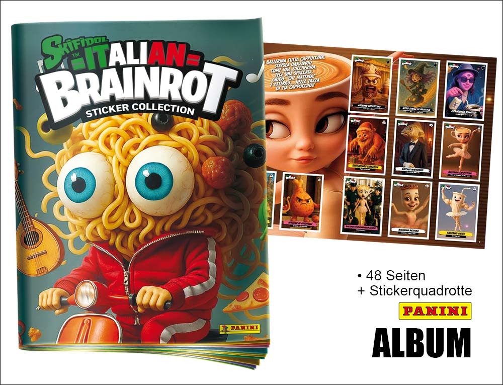 Skifidol Italian Brainrot Sticker Album