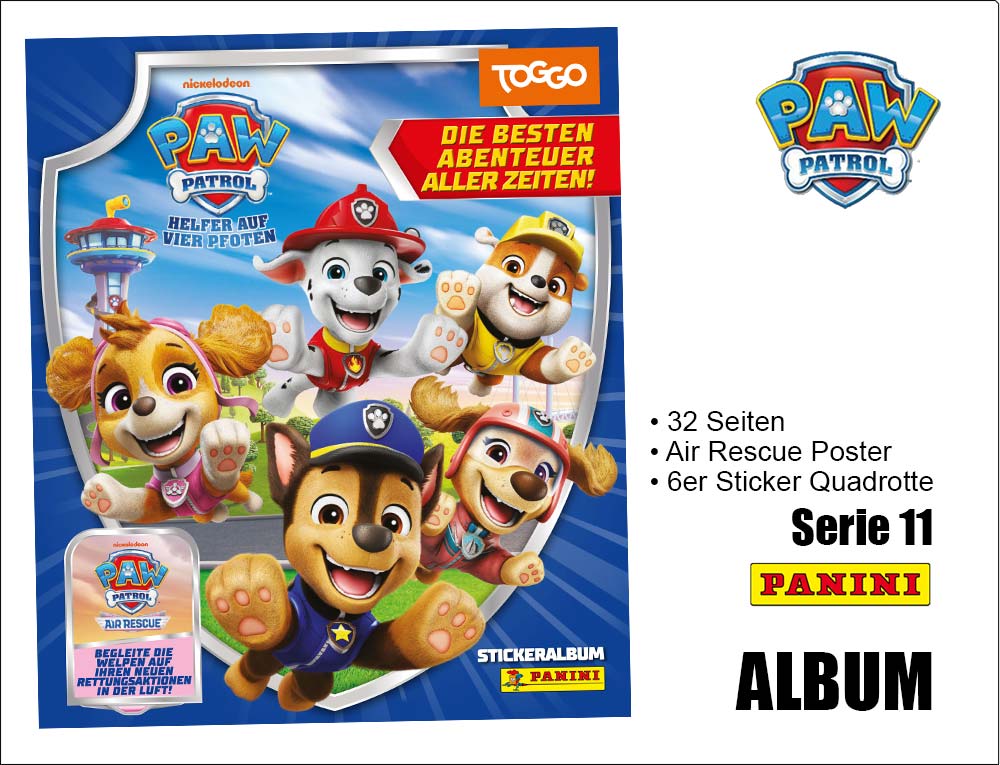 Paw Patrol Serie 11 Sticker - Album