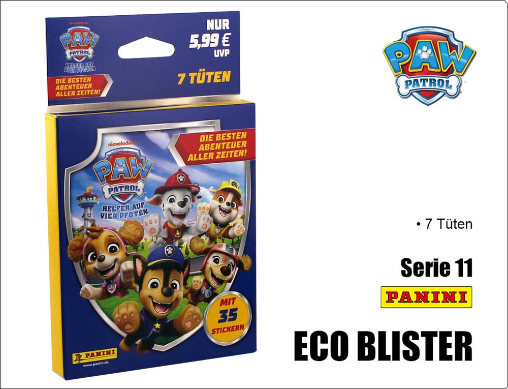 Paw Patrol Serie 11 Sticker - Eco Blister