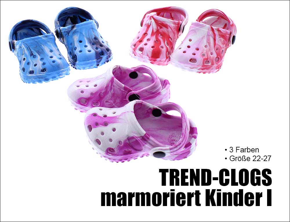 Trend Clogs marmoriert Kinder 1