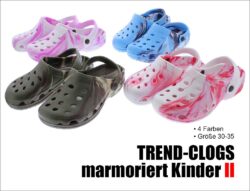 Trend Clogs marmoriert Kinder 2