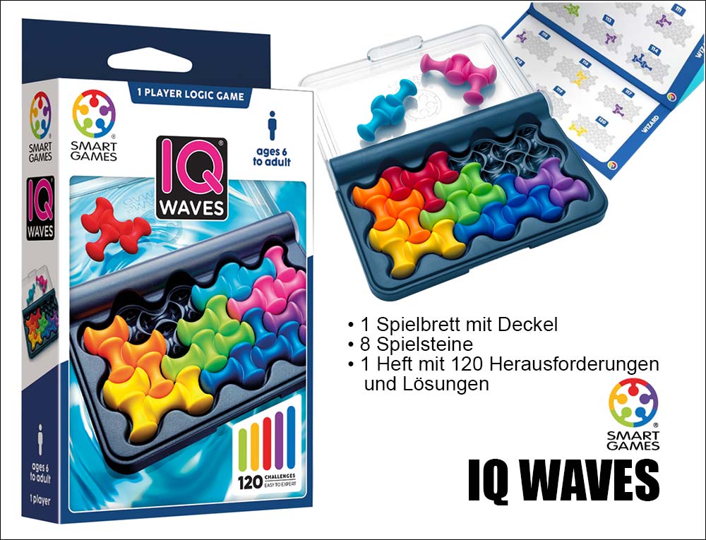 SmartGames IQ Waves (Logikspiel)