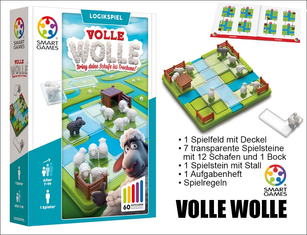 SmartGames Volle Wolle (Counting Sheep) Logikspiel