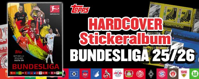 Banner Bundesliga Sticker Hardcover Album 2025 2026