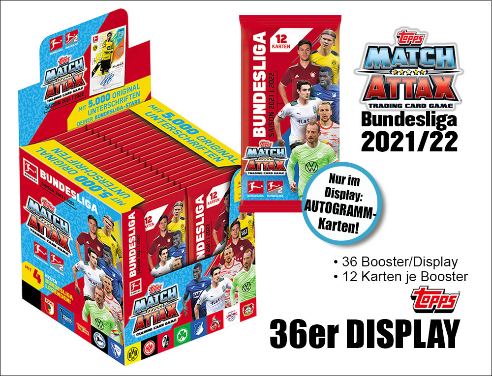 Match Attax Bundesliga 2021 2022 Display