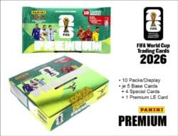 Panini FIFA WM 2026 Trading Cards - PREMIUM BOOSTER • 10er DISPLAY